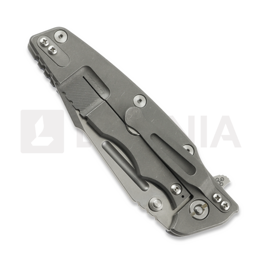 Hinderer Eklipse 3.5 Fullered Skinny Harpoon Spearpoint sulankstomas peilis, Working Finish/SW, Black