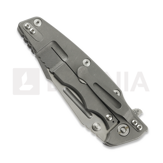 Hinderer Eklipse 3.5 Fullered Skinny Harpoon Spearpoint sulankstomas peilis, Working Finish/SW, Black
