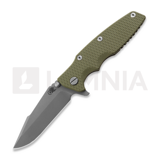 Hinderer Eklipse 3.5 Harpoon Spanto Working Finish OD Green G-10