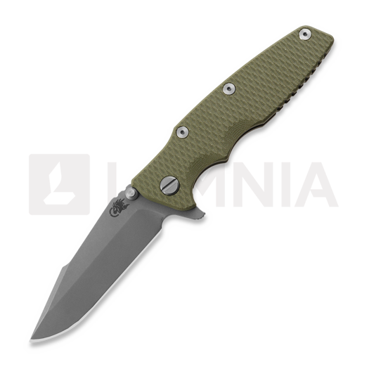 Hinderer Eklipse 3.5 Harpoon Spanto Working Finish OD Green G-10