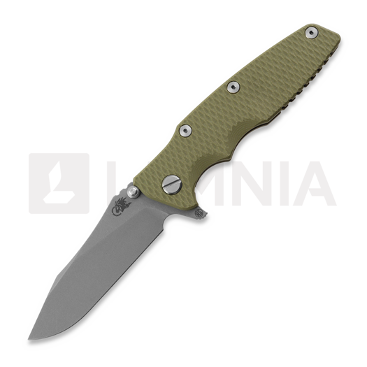 Hinderer Eklipse 3.5 Skinny Slicer sulankstomas peilis, Magnacut, Battle Bronze, žalia