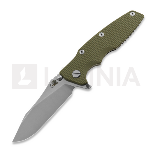 Hinderer Eklipse 3.5 Skinny Slicer kääntöveitsi, Magnacut, Stonewash, oliivinvihreä