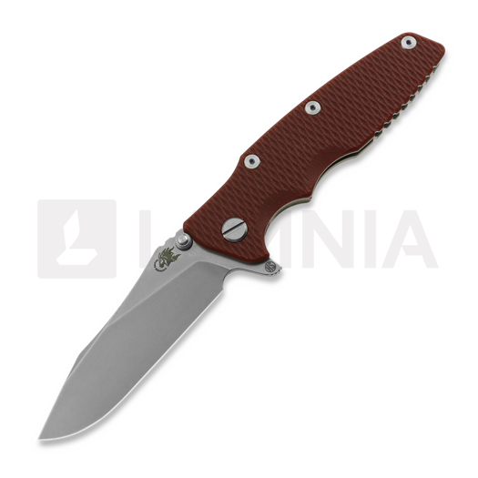Складной нож Hinderer Eklipse 3.5 Skinny Slicer, Magnacut, Stonewash, красный