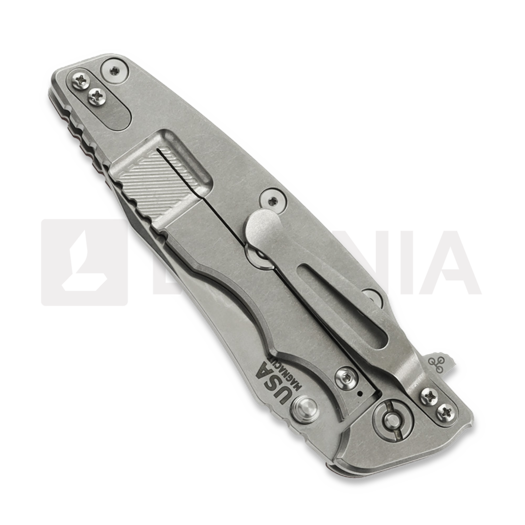 Hinderer Eklipse 3.5 Skinny Slicer folding knife, Magnacut, Stonewash, red