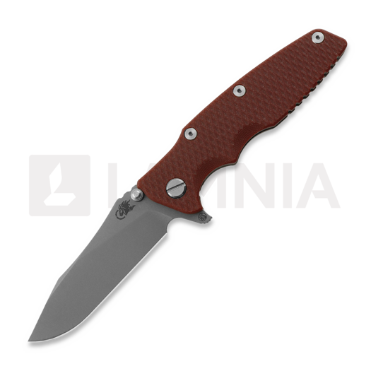Hinderer Eklipse 3.5 Skinny Slicer kääntöveitsi, Magnacut, Working Finish, punainen