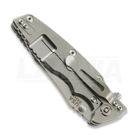 Hinderer Eklipse 3.5 Slicer folding knife, S45VN Stonewash, black