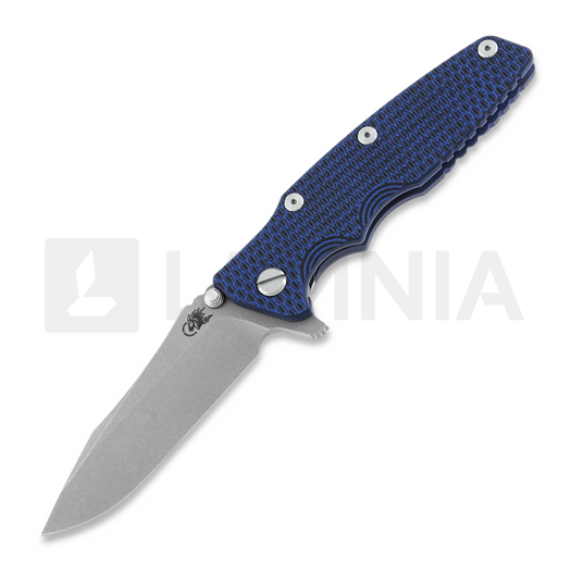 Hinderer 3.5 Eklipse S45VN Spearpoint Battle Blue 접이식 나이프, Blue/Black