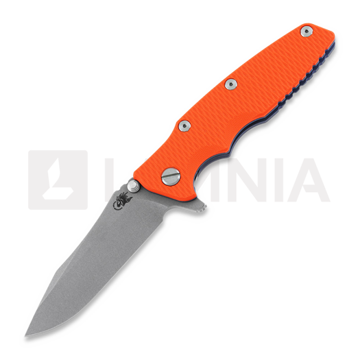 Couteau pliant Hinderer Eklipse 3.5" Spearpoint Tri-Way Battle Blue Orange G10