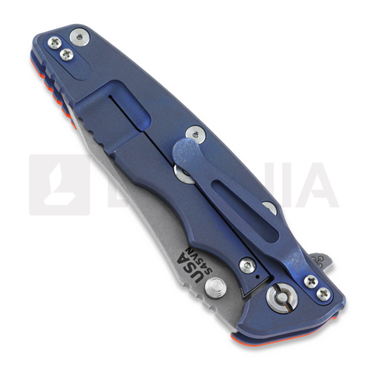 Coltello pieghevole Hinderer Eklipse 3.5" Spearpoint Tri-Way Battle Blue Orange G10