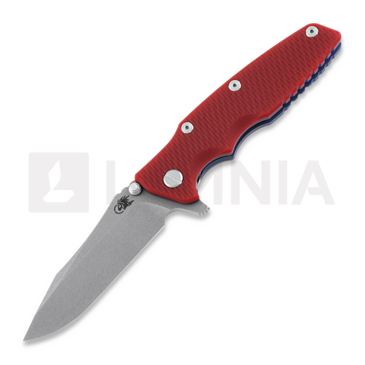 Складной нож Hinderer Eklipse 3.5" Spearpoint Tri-Way Battle Blue Red G10