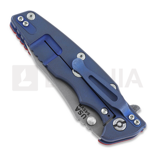 Coltello pieghevole Hinderer Eklipse 3.5" Spearpoint Tri-Way Battle Blue Red G10