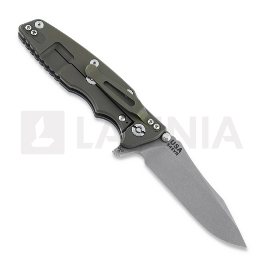 Coltello pieghevole Hinderer Eklipse 3.5" Spearpoint Tri-Way Battle Bronze Blue/Black G10