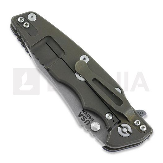 Hinderer Eklipse 3.5" Spearpoint Tri-Way Battle Bronze Blue/Black G10 sulankstomas peilis