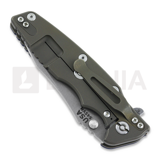 Coltello pieghevole Hinderer Eklipse 3.5" Spearpoint Tri-Way Battle Bronze Blue/Black G10