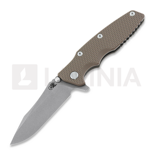Navaja Hinderer Eklipse 3.5" Spearpoint Tri-Way Battle Bronze Fde G10