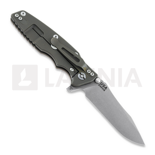 Hinderer Eklipse 3.5" Spearpoint Tri-Way Battle Bronze Fde G10 sulankstomas peilis