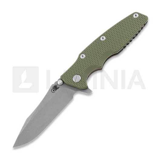 Couteau pliant Hinderer Eklipse 3.5" Spearpoint Tri-Way Battle Bronze OD Green G10