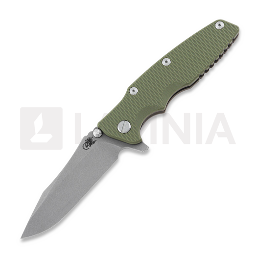 Hinderer Eklipse 3.5" Spearpoint Tri-Way Battle Bronze OD Green G10 kääntöveitsi