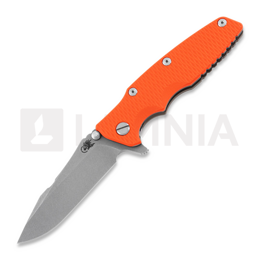 Nóż składany Hinderer 3.5 Eklipse S45VN Spearpoint Battle Bronze, pomarańczowa