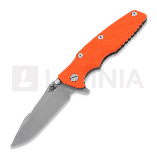 Hinderer 3.5 Eklipse S45VN Spearpoint Battle Bronze kääntöveitsi, oranssi