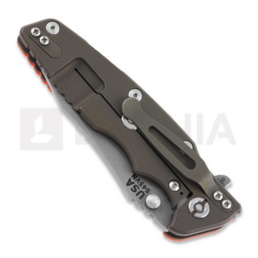 Hinderer 3.5 Eklipse S45VN Spearpoint Battle Bronze folding knife, orange