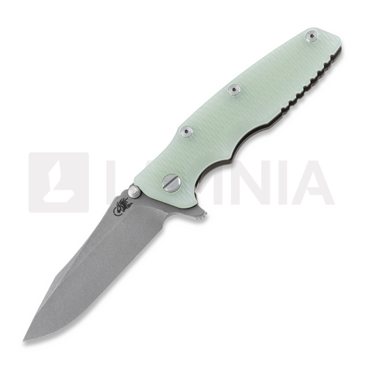 Hinderer Eklipse 3.5" Spearpoint Tri-Way Battle Bronze Translucent Green G10 접이식 나이프