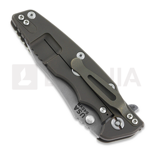Coltello pieghevole Hinderer Eklipse 3.5" Spearpoint Tri-Way Battle Bronze Translucent Green G10