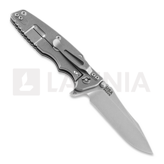 Hinderer Eklipse 3.5 Spearpoint sulankstomas peilis, S45VN Stonewash, juoda
