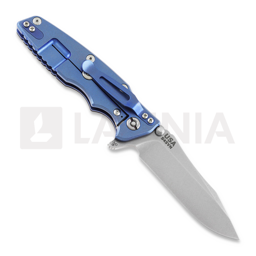 Hinderer Eklipse 3.5" Spearpoint Tri-Way Stonewash Blue Black G10 sulankstomas peilis