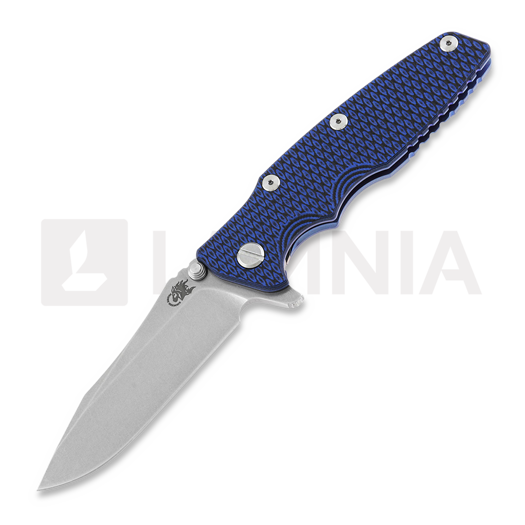 Hinderer 3.5 Eklipse S45VN Spearpoint Stonewash Blue 접이식 나이프, blue/black