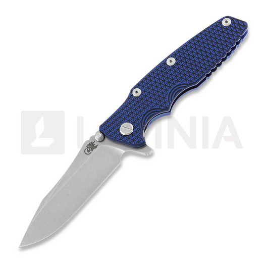 Navalha Hinderer 3.5 Eklipse S45VN Spearpoint Stonewash Blue, blue/black