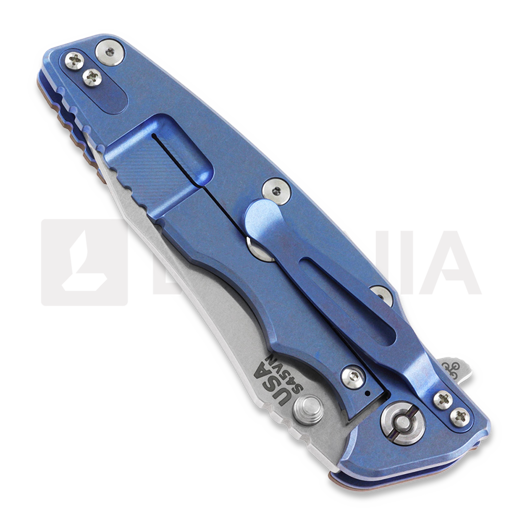 Coltello pieghevole Hinderer Eklipse 3.5" Spearpoint Tri-Way Stonewash Blue Fde G10