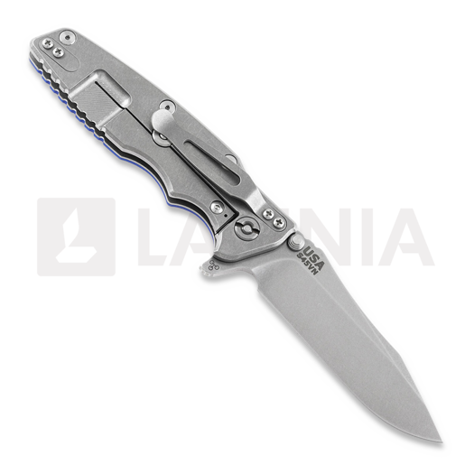 Hinderer Eklipse 3.5 Spearpoint sulankstomas peilis, S45VN Stonewash, mėlyna