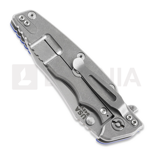 Hinderer Eklipse 3.5 Spearpoint 折叠刀, S45VN Stonewash, 藍色