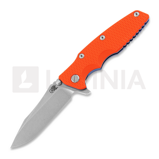Hinderer Eklipse 3.5" Spearpoint Tri-Way Stonewash Blue/Orange G10 foldekniv