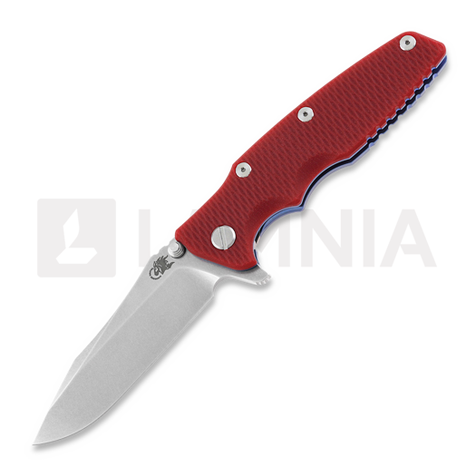 Hinderer Eklipse 3.5" Spearpoint Tri-Way Stonewash Blue/Red G10 összecsukható kés
