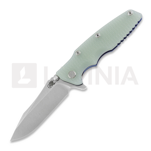 Navaja Hinderer Eklipse 3.5" Spearpoint Tri-Way Stonewash Blue Translucent Green G10