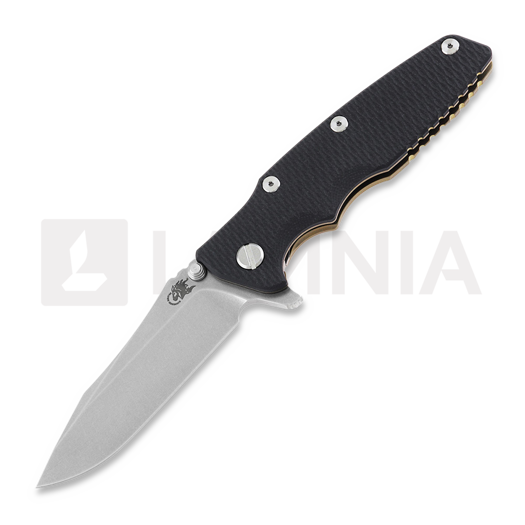 Nóż składany Hinderer 3.5 Eklipse S45VN Spearpoint Stonewash Bronze, czarny