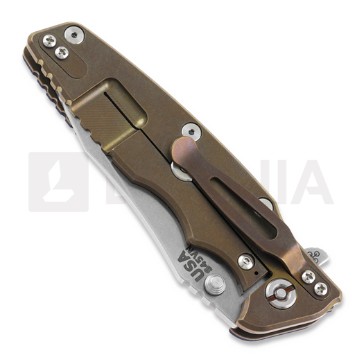 Hinderer Eklipse 3.5" Spearpoint Tri-Way Stonewash Bronze Blue/Black G10 sulankstomas peilis