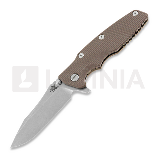Couteau pliant Hinderer Eklipse 3.5" Spearpoint Tri-Way Stonewash Bronze Fde G10