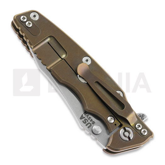 Hinderer Eklipse 3.5" Spearpoint Tri-Way Stonewash Bronze Fde G10 foldekniv