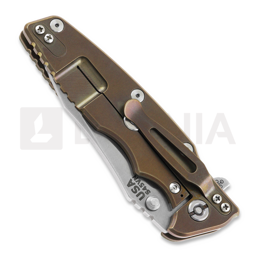 Hinderer Eklipse 3.5" Spearpoint Tri-Way Stonewash Bronze OD Green G10 sulankstomas peilis