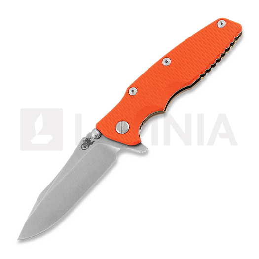 Nóż składany Hinderer Eklipse 3.5" Spearpoint Tri-Way Stonewash Bronze Orange G10