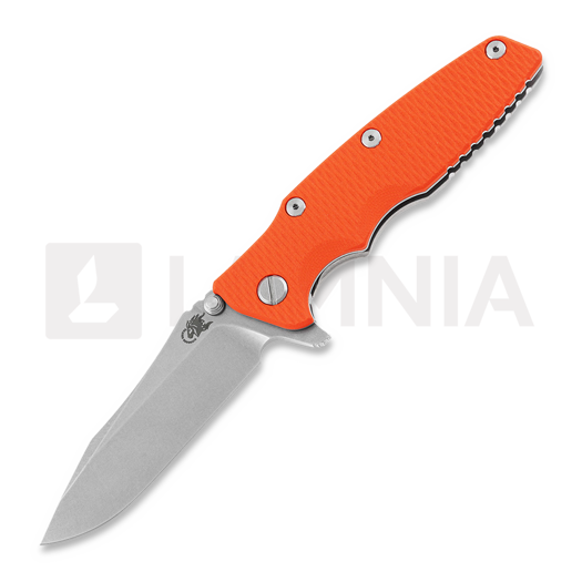 Складной нож Hinderer Eklipse 3.5" Spearpoint Tri-Way Stonewash Orange G10