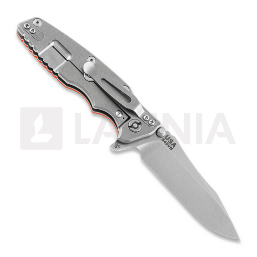 Zav&iacute;rac&iacute; nůž Hinderer Eklipse 3.5" Spearpoint Tri-Way Stonewash Orange G10