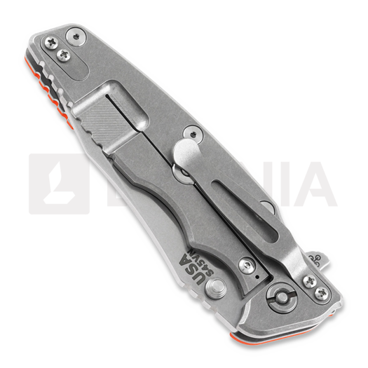 Hinderer Eklipse 3.5" Spearpoint Tri-Way Stonewash Orange G10 sulankstomas peilis