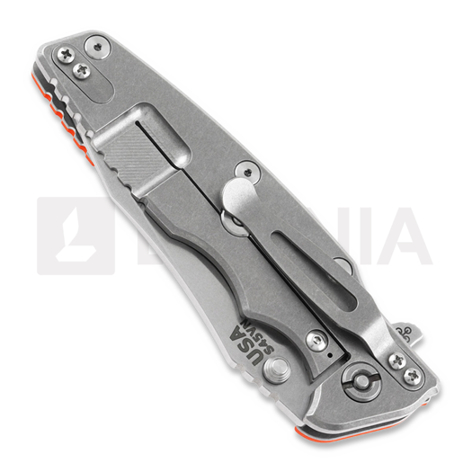 Coltello pieghevole Hinderer Eklipse 3.5" Spearpoint Tri-Way Stonewash Orange G10
