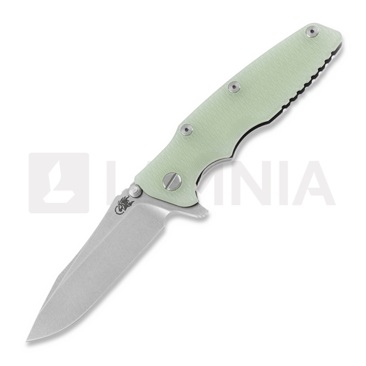 Zavírací nůž Hinderer Eklipse 3.5" Spearpoint Tri-Way Stonewash Translucent Green G10