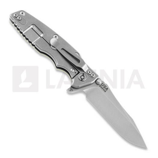 Hinderer Eklipse 3.5" Spearpoint Tri-Way Stonewash Translucent Green G10 sulankstomas peilis