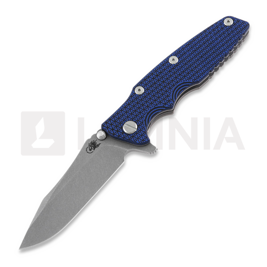 Navalha Hinderer Eklipse 3.5" Spearpoint Tri-Way Working Finish Blue/Black G10